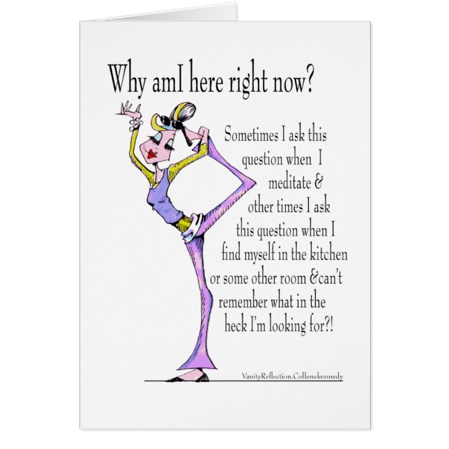 Funny Yoga Pose customisable card MUST SEE BACK (Front)