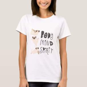 Funny Yoga Pugs T-Shirt