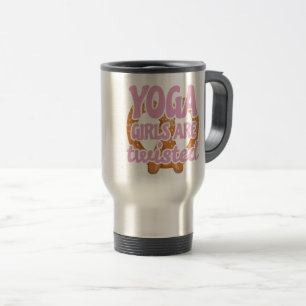 Funny Yoga Quote Gift Yoga Girls Are Twisted Gift Travel Mug