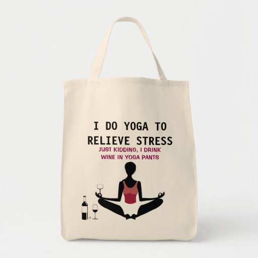 Image of FUNNY YOGA TOTE BAG