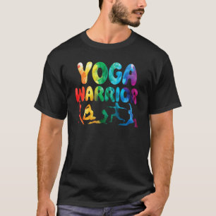 Funny Yoga Warrior Pose Peace Love Meditation Fitn T-Shirt