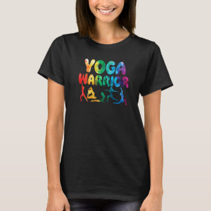 Funny Yoga Warrior Pose Peace Love Meditation Fitn T-Shirt
