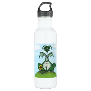 Funny Yogi Dragon Painting 710 Ml Water Bottle