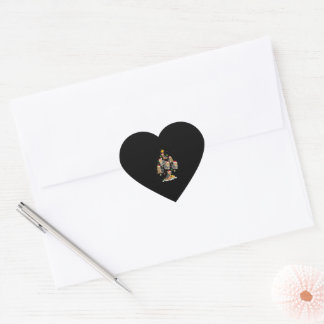 Funny Yorkshire terrier Christmas Tree Ornament Heart Sticker