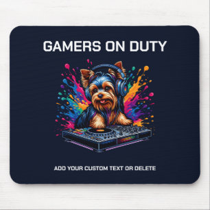 Funny Yorkshire Terrier Gaming Animal Lover Gift Mouse Mat