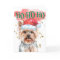 Funny Yorkshire terrier Santa hat yappy howlidays