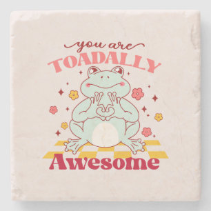 Funny You Are Awesome Pun Stone Coaster