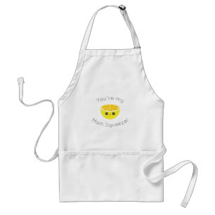 Funny You Are My Main Squeeze Kawaii Lemon Humour Standard Apron