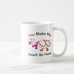Funny You Make My Heart Go Honk Silly Goose Valent Coffee Mug