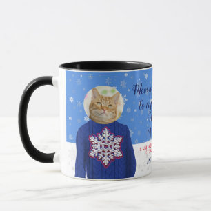 Funny Your Cat In Ugly Christmas Sweater Photo Mug