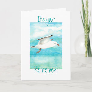Funny Your Retirement  Seagull- Bird Card