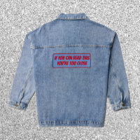 Funny You're Too Close Red Font 