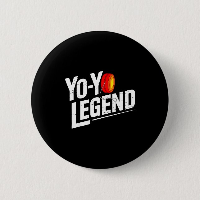 Funny Yoyo Player Legend Yo-yo Performer  6 Cm Round Badge (Front)