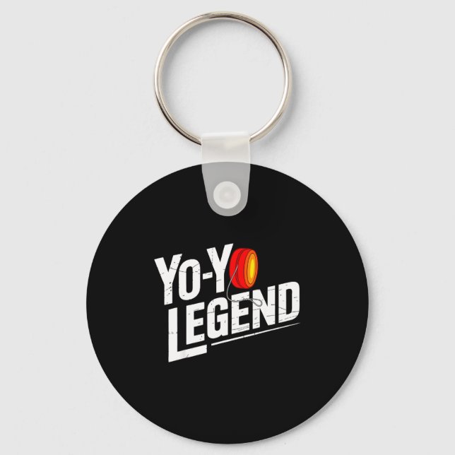 Funny Yoyo Player Legend Yo-yo Performer  Key Ring (Front)