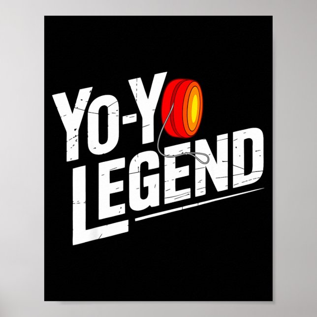 Funny Yoyo Player Legend Yo-yo Performer  Poster (Front)