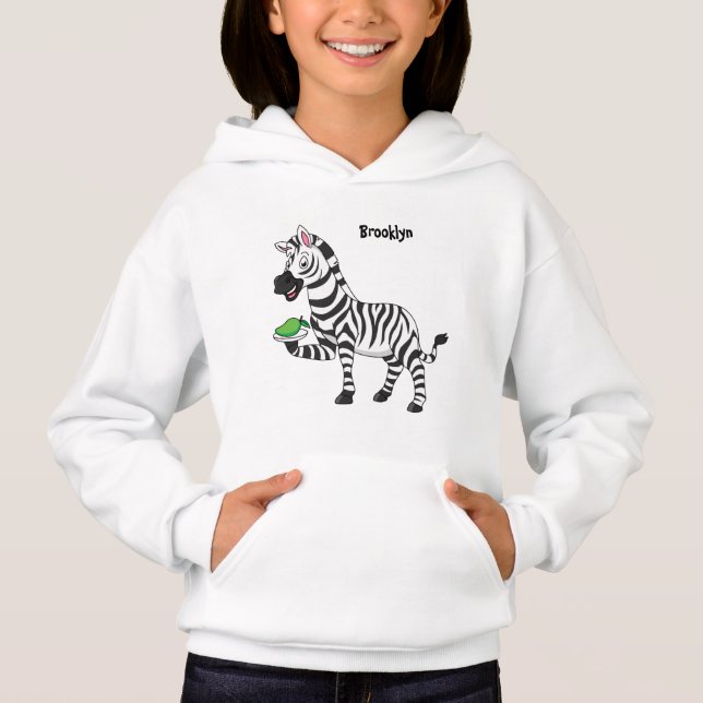 Funny zebra cartoon illustration (Front)