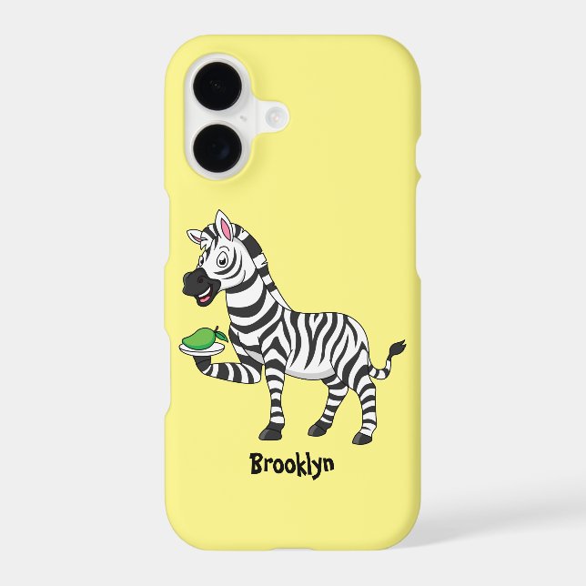 Funny zebra cartoon illustration (Back)