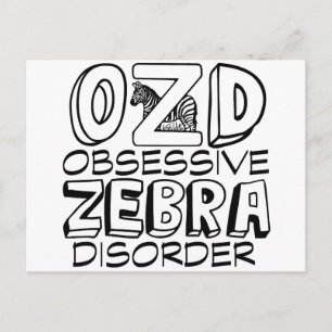 Funny Zebra Postcard