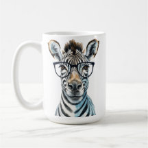 Funny Zebra Wearing glasses