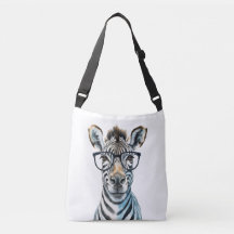 Funny Zebra Wearing glasses