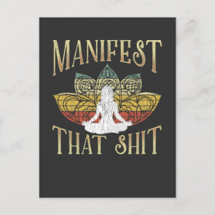 Funny Zen Meditating Yoga Namaste Sarcastic Postcard