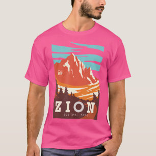 Funny Zion National Park-Utah Hiking Travel Poster T-Shirt