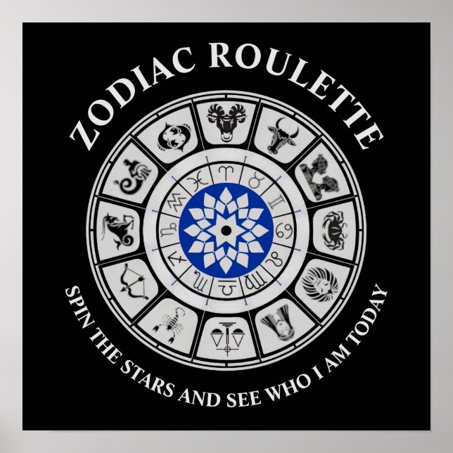 Funny Zodiac Signs Poster (Front)