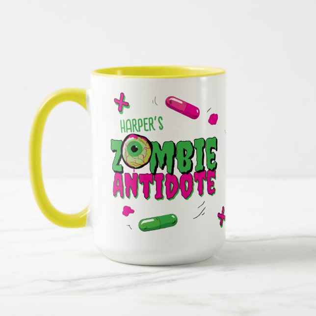 Funny Zombie Antidote Shhh...  Mug (Left)