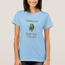 Funny Zombie Avocado Tee Shirt for Halloween Gift 