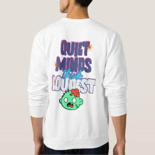 Funny Zombie Brain Graphic and Typography T-Shirt Sweatshirt