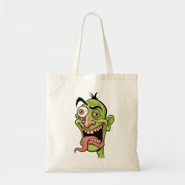 Funny Zombie Caricature for Tote Bag (Front)