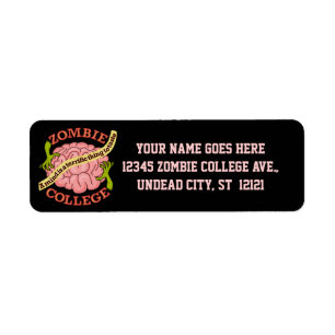 Funny Zombie College Logo