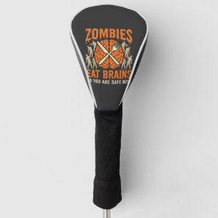 Funny Zombie Eat Brains Halloween Vector Design Golf Head Cover