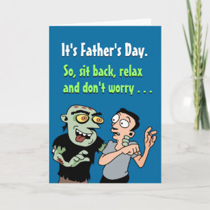 Funny Zombie Father's Day Card