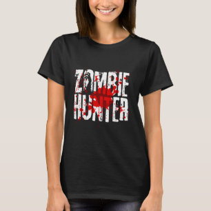 Funny Zombie Hunter Design For Boys Girls Hallowee T-Shirt