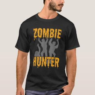 Funny Zombie Hunter Halloween party costume T-Shirt