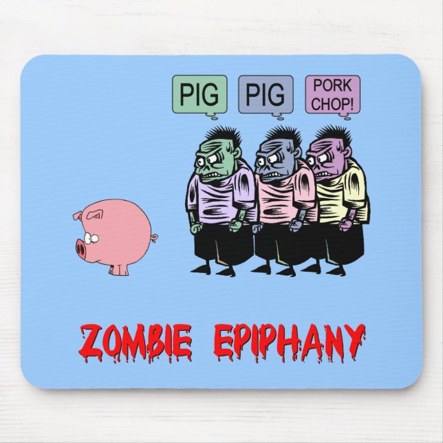 Funny zombie mouse mat (Front)