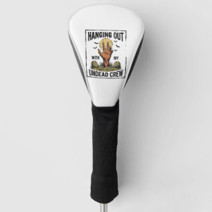 Funny Zombie Shirt for Horror Fans Vintage Undead Golf Head Cover