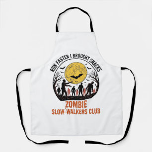 Funny Zombie Shirt with Engraved Moon and Dark Hum Apron
