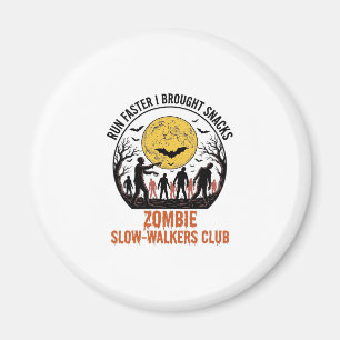 Funny Zombie Shirt with Engraved Moon and Dark Hum Magnet