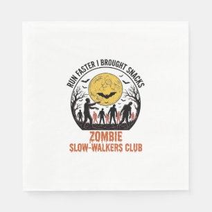 Funny Zombie Shirt with Engraved Moon and Dark Hum Napkin