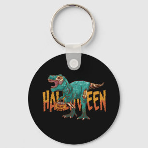 Funny Zombie T Rex - Halloween Costume Key Ring