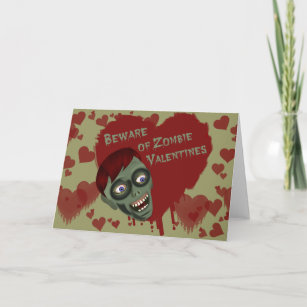 Funny Zombie Valentine Greeting Card