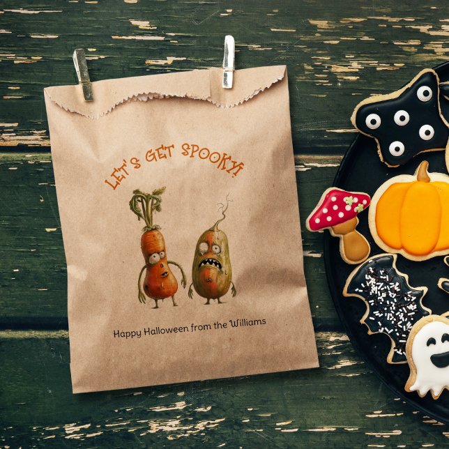 Funny zombie vegetables Halloween  Favour Bags (Creator Uploaded)