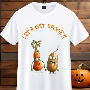 Funny zombie vegetables Halloween  T-Shirt