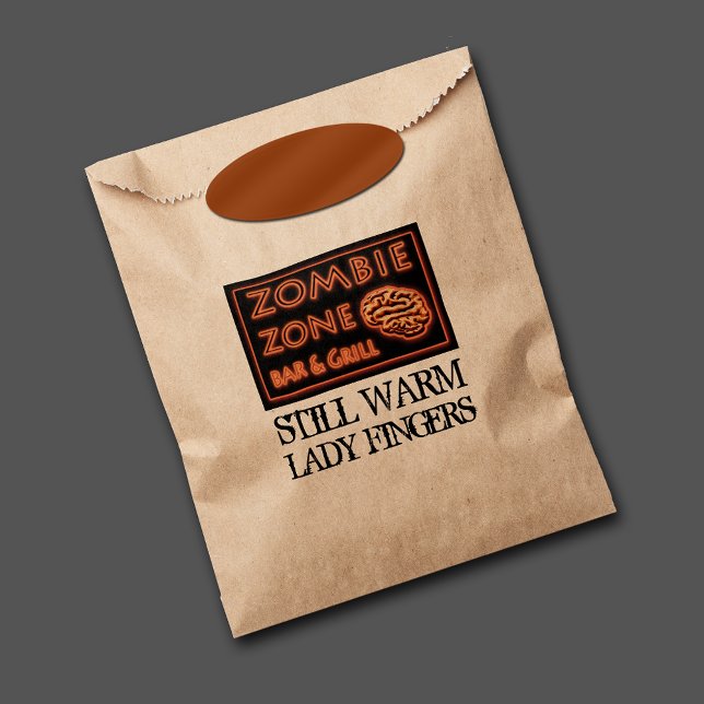 Funny Zombie Zone Halloween Lady Fingers Favour Bags (Creator Uploaded)