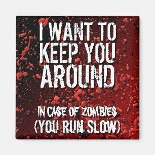 Funny Zombies Apocalypse Humour Magnet