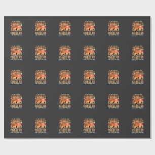 Funny Zombies Halloween Chase Us Design Wrapping Paper