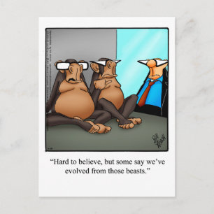 Funny Zoo Humour Postcard