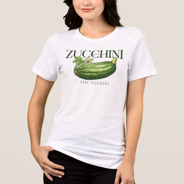 Funny Zucchini Tri-Blend Shirt (Front)